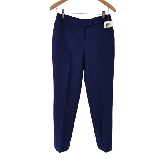 Ann Klein Women's Distant Mountain Ponte Straight Leg Pants - 4 - Picture 2 of 8